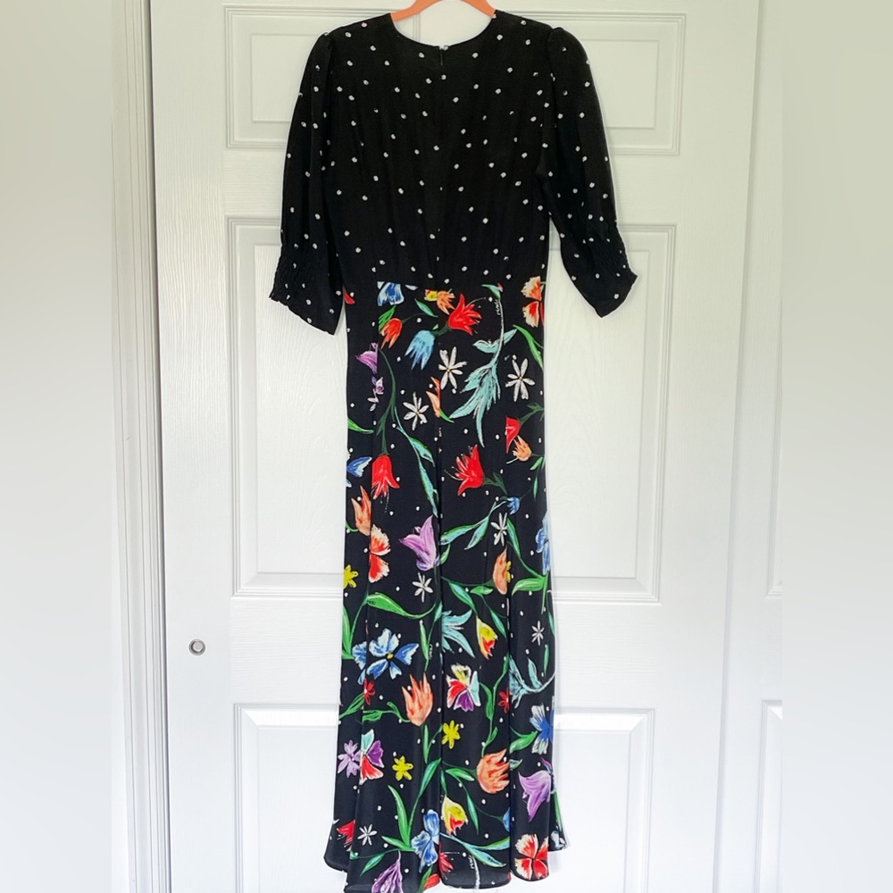 Martha Mixed Tulip Dress by RIXO (Size S/UK 10) - Picture 3 of 5